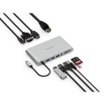 Kensington UH1440P Mobile USB-C Duale Video Dockingstation mit 85 W Power Pass-Through – DP/HDMI/VGA