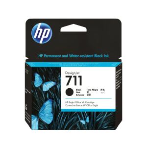 HP 711 Schwarz DesignJet Tintenpatrone, 80 ml