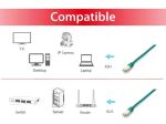 Equip Cat.6A PlatinumS/FTP Patchkabel, 0.5m, Grün