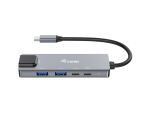Equip 5-in-1 Multifunktionsadapter, 2,5 GbE, USB-A x 2, USB-C x 1, USB-C, 100W USB PD