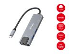 Equip 5-in-1 Multifunktionsadapter, 2,5 GbE, USB-A x 2, USB-C x 1, USB-C, 100W USB PD