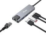Equip 5-in-1 Multifunktionsadapter, 2,5 GbE, USB-A x 2, USB-C x 1, USB-C, 100W USB PD