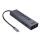 Lindy 43373 laptop-dockingstation & portreplikator Kabelgebunden USB 3.2 Gen 2 (3.1 Gen 2) Type-C Grau