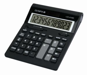 Olympia LCD 612 SD Taschenrechner Desktop Einfacher Taschenrechner Schwarz