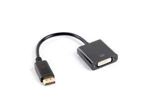 Lanberg AD-0007-BK Videokabel-Adapter 0,1 m DisplayPort DVI-D Schwarz