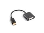 Lanberg AD-0007-BK Videokabel-Adapter 0,1 m DisplayPort...