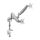 Tripp Lite DDR1732DAL Flachbildschirm-Tischhalterung 81,3 cm (32") Tisch/Bank Silber