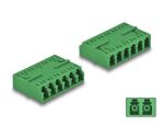 DELOCK LWL Kupplung HD LC Hexaplex Bu zu LC Hexaplex Bu grün