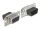 DELOCK D-Sub 9 Pin Buchse zu RJ50 Buchse Montagesatz grau