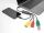 DeLOCK 4 Port USB 2.0 Kabel-Hub mit USB Type-C zu 3 x USB-A Buchse + 1 x USB-C Stecker