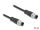 DELOCK M12 Kabel D-kodiert 4 Pin Stecker zu Stecker PVC 5 m