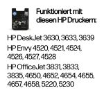HP Original 302XL Schwarz Druckerpatrone mit hoher Reichweite