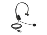 DELOCK USB Mono Headset mit Lautstärkeregler...