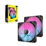 Corsair iCUE LINK RX140 RGB Computergehäuse Ventilator 14 cm Schwarz 2 Stück(e)