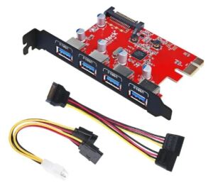 Inateck KTU3FR-4P Schnittstellenkarte/Adapter Eingebaut USB 3.2 Gen 1 (3.1 Gen 1)