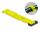 DeLOCK Klett-Kabelbinder mit Schlaufe und Befestigungsöse L 190 x B 25 mm gelb 5 Stück