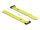 DeLOCK Klett-Kabelbinder mit Schlaufe und Befestigungsöse L 190 x B 25 mm gelb 5 Stück