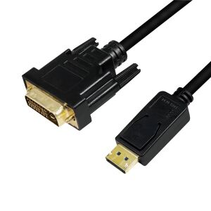 LogiLink CV0132 Videokabel-Adapter 3 m DisplayPort DVI Schwarz