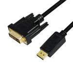 LogiLink CV0132 Videokabel-Adapter 3 m DisplayPort DVI Schwarz
