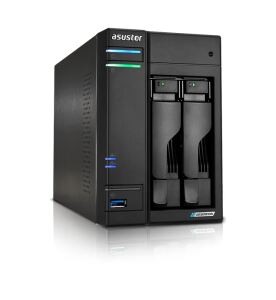Asustor LOCKERSTOR 2 Gen2 (AS6702T) NAS Desktop Intel® Celeron® N5105 4 GB DDR4 0 TB ADM Schwarz