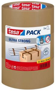 tesapack Paketband 3 Rollen braun