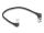 DELOCK RJ45 Netzwerkkabel Cat.6A S/FTP Slim 90° 0,25m schwar
