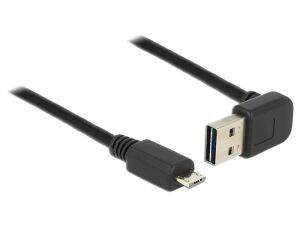 DeLOCK 1m, USB 2.0-A - USB 2.0 micro-B USB Kabel USB A Micro-USB B 0,48 Gbit/s Schwarz