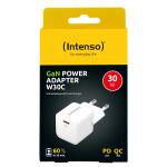 Intenso POWER ADAPTER USB-C GAN/7803022 Universal Weiß AC Schnellladung Drinnen