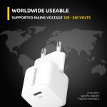 Intenso POWER ADAPTER USB-C GAN/7803022 Universal Weiß AC Schnellladung Drinnen
