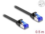DELOCK RJ45 Flachband Patchkabel Stecker zu Stecker Cat.6A