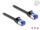 DELOCK RJ45 Flachband Patchkabel Stecker zu Stecker Cat.6A