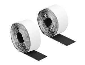 DELOCK Klettband selbstklebend Haft/Flauschband 5mx50mm SW