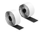 DELOCK Klettband selbstklebend Haft/Flauschband 5mx50mm SW