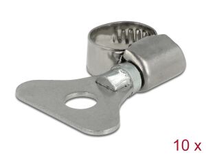 DELOCK Schlauchschelle, Flügelmutter 8-12mm 10 Stk. Metall