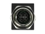 DELOCK Netzwerkadapter M12 8 Pin X-kodiert Bu > RJ45 Bu