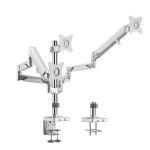 LogiLink BP0090 Flachbildschirm-Tischhalterung 68,6 cm (27") Tisch/Bank Silber