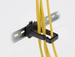 DELOCK Kabelbügel 70 x 24 mm mit Montageplatte schwarz