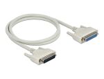 DELOCK Serielles Kabel D-Sub 25 Stecker zu Buchse 1 m