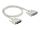 DELOCK Serielles Kabel D-Sub 25 Stecker zu Buchse 1 m