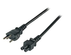 EFB Elektronik EK495.1,8V2 Stromkabel Schwarz 1,8 m Netzstecker Typ J C5-Koppler
