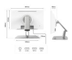 JAPANNEXT JN-IPS2152FHDR-C65W-FLD-T Computerbildschirm 54,6 cm (21.5") 1920 x 1080 Pixel Full HD LED Touchscreen Grau