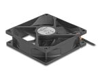 DELOCK Axiallüfter 24 V DC, 92 x 92 x 25 mm schwarz