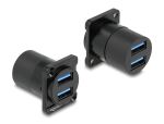 DELOCK D-Typmodul USB 3.2 Gen 1 Typ-A 2xBuchse zu 2xBuchse