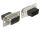 DELOCK D-Sub 9 Pin Stecker zu RJ45 Buchse Montagesatz schw.