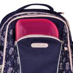 Herlitz Ultimate Blossom Rucksack Schulrucksack Beige, Navy Polyester