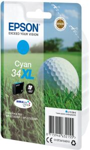 Epson Golf ball 34XL Golfball DURABrite Ultra Single Cyan Tinte