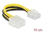 DELOCK Stromkabel EPS 8Pin St/Bu 15cm...