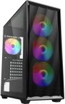 Sharkoon Gehäuse VK4 Rainbow ATX 1xGlas schwarz
