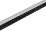 DeLOCK Bürstenstreifen 20 mm mit Alu-Profil gerade - Länge 1 m