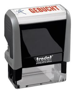 Wedo 51 4912212 Selbstfärbestempel Textstempel Kunststoff